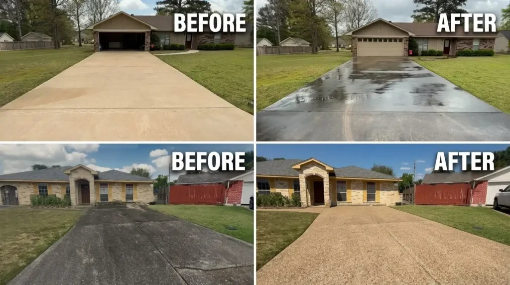 Before and After Results, Pressure Washing in North Las Vegas, NV